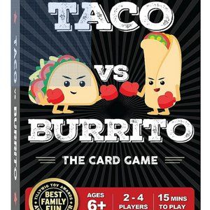 GAME: NWOT Taco vs Burrito Card Game, Ages 7+, Family, 15 minutes to play, Math